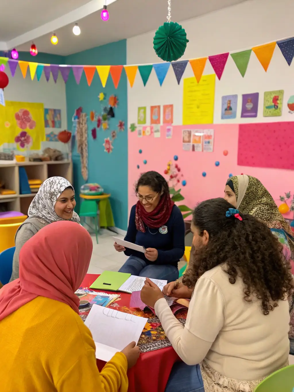 A diverse group of women entrepreneurs participating in a workshop, actively engaged in discussions about business growth, investment, and financial strategies.